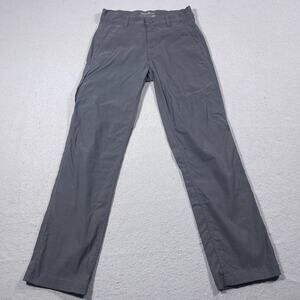 Eddie Bauer Pants Men 30x32 Gray Nylon Spandex Lightweight Travel Outdoor Stretc